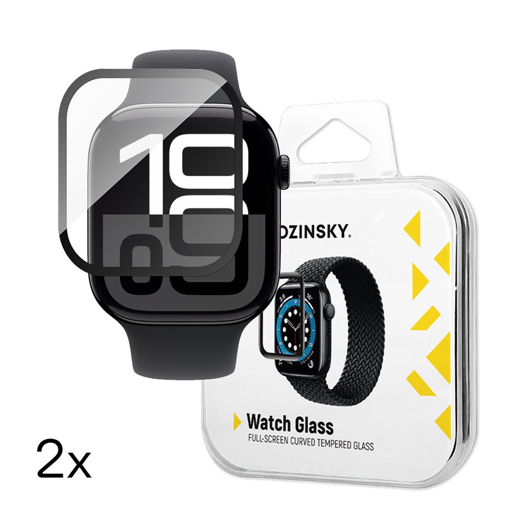 Wozinsky Full Glue Karkaistu lasi Näytönsuoja Apple Watch 42mm 2-pakkaus