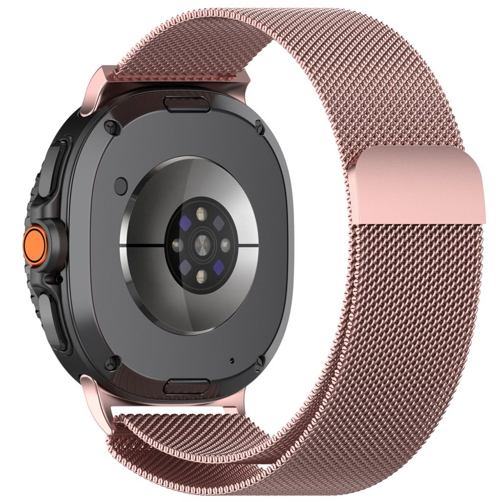 Samsung Galaxy Watch9 Milanesisk magnetisk klokkerem i rustfritt stål - Rose Pink