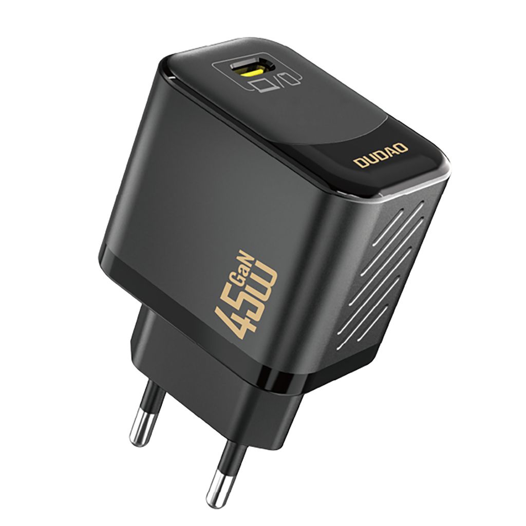 Dudao A28 45W GaN USB-C Wall Charger - Svart