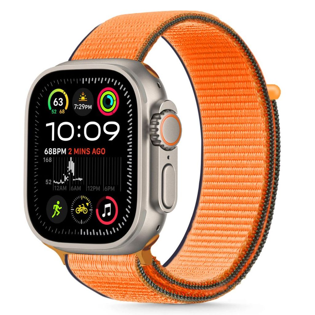 Tech-Protect Nylon Klokkereim til Apple Watch 40/41/42 mm - Oransje
