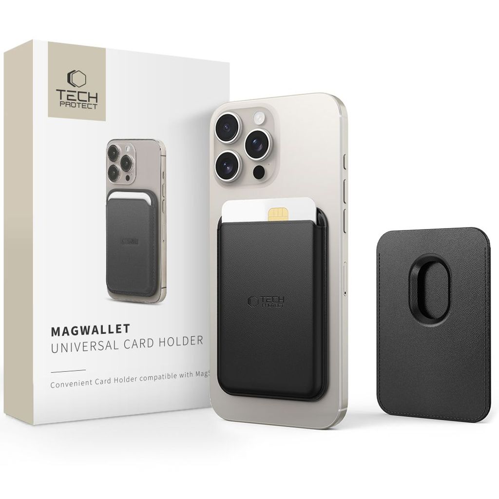Tech-Protect MagWallet MagSafe korttikotelo – musta