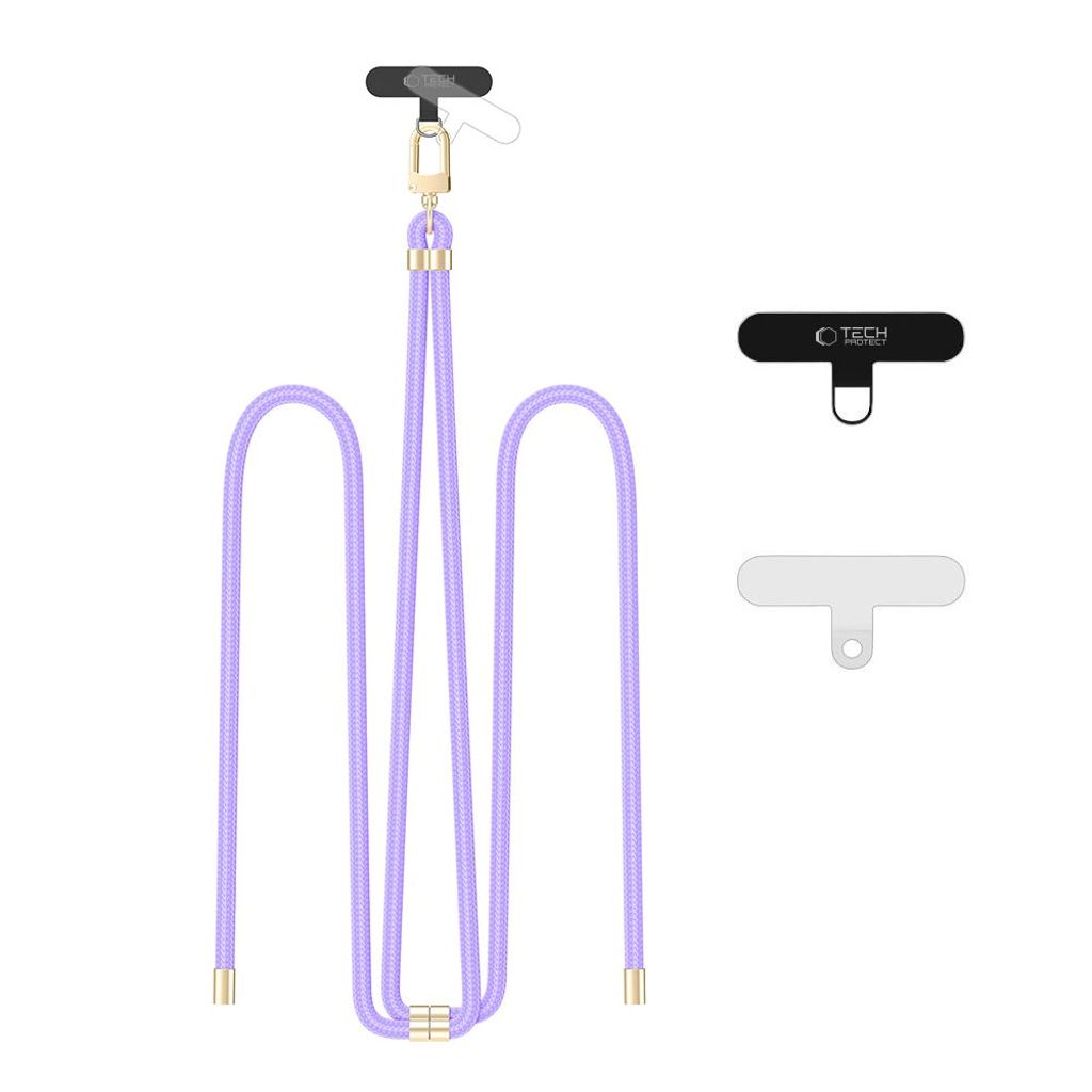 Tech-Protect C7S puhelinhihna – violetti/kulta