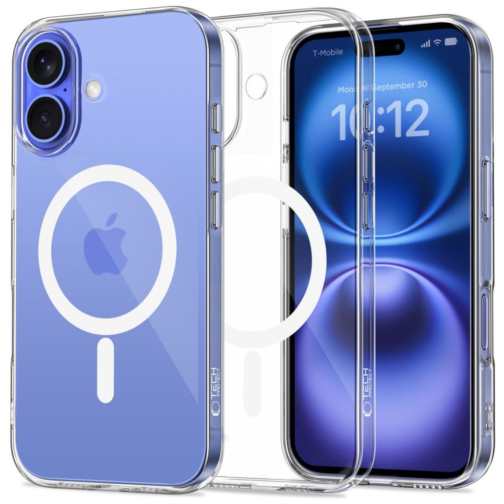Tech-Protect FlexAir MagSafe Case for iPhone 16 - Transparent