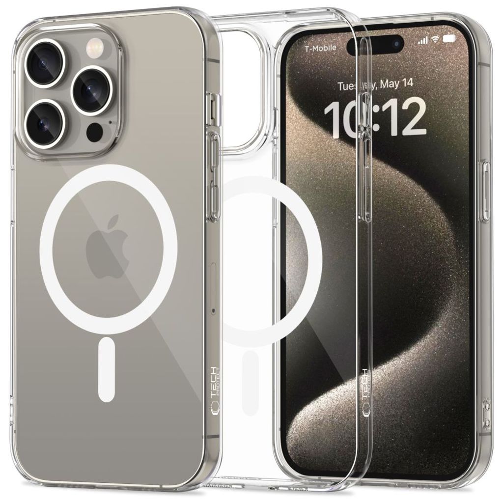Tech-Protect FlexAir MagSafe Case for iPhone 15 Pro - Transparent