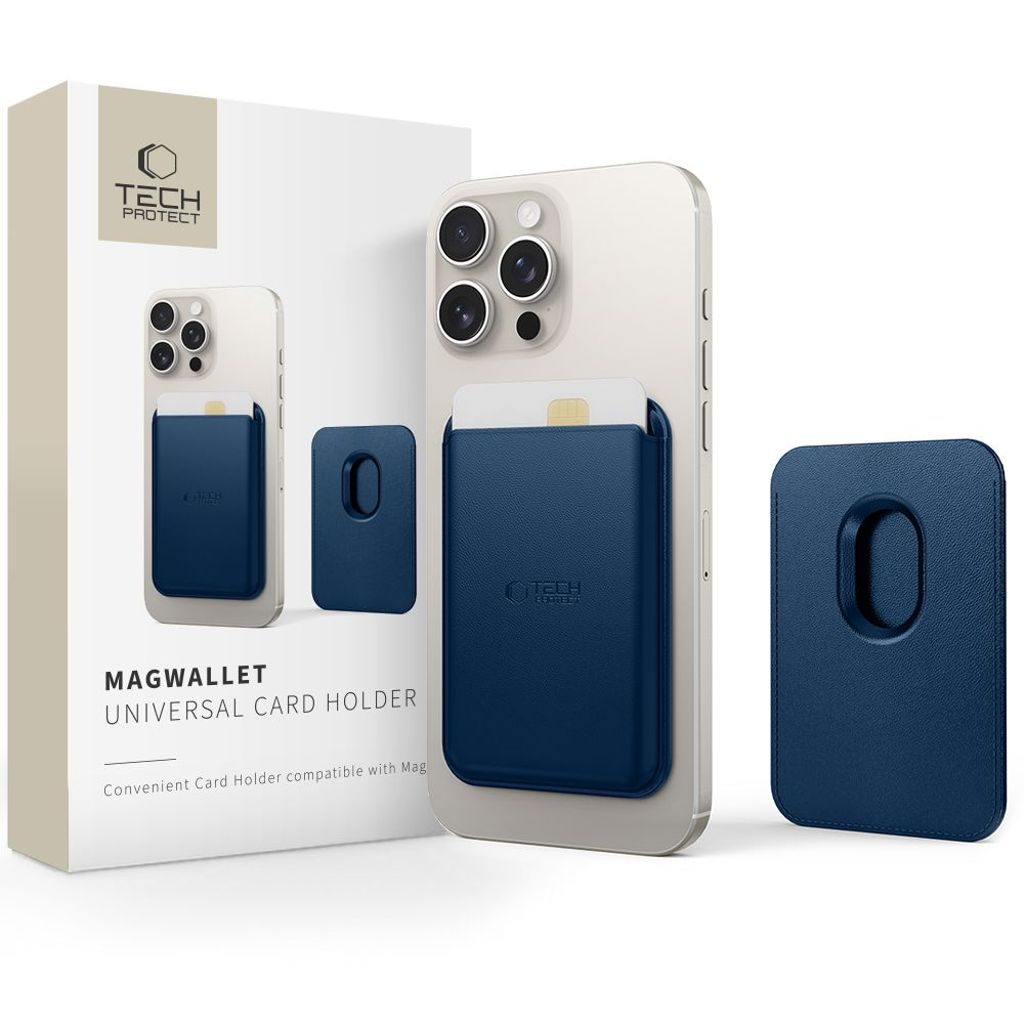 Tech-Protect MagWallet MagSafe korttikotelo – Sininen