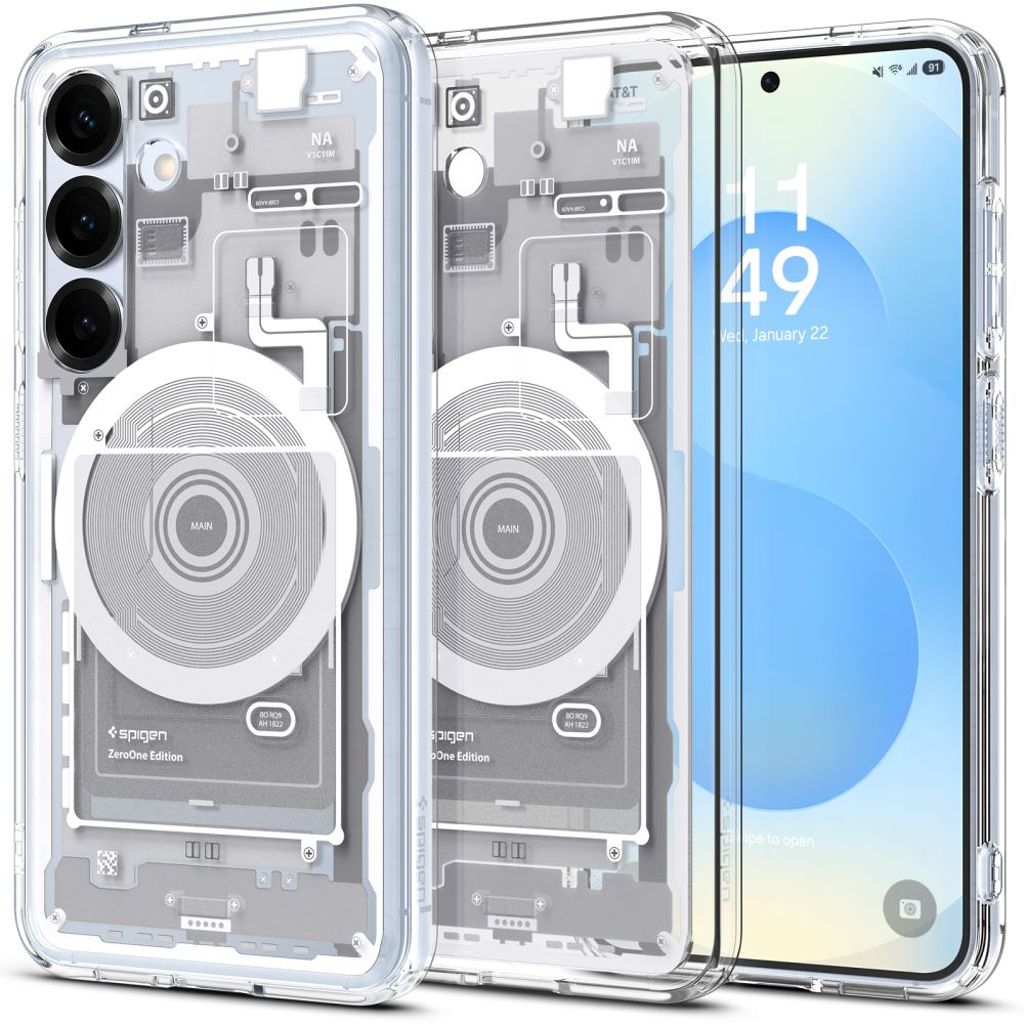 Spigen Ultra Hybrid MagSafe Zero One Skal till Samsung Galaxy S25 - Vit