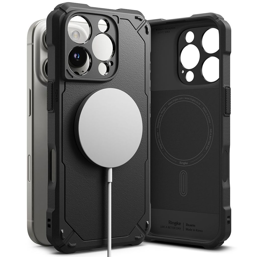 Ringke Rugged Gear MagSafe Deksel til iPhone 16 Pro Max - Svart