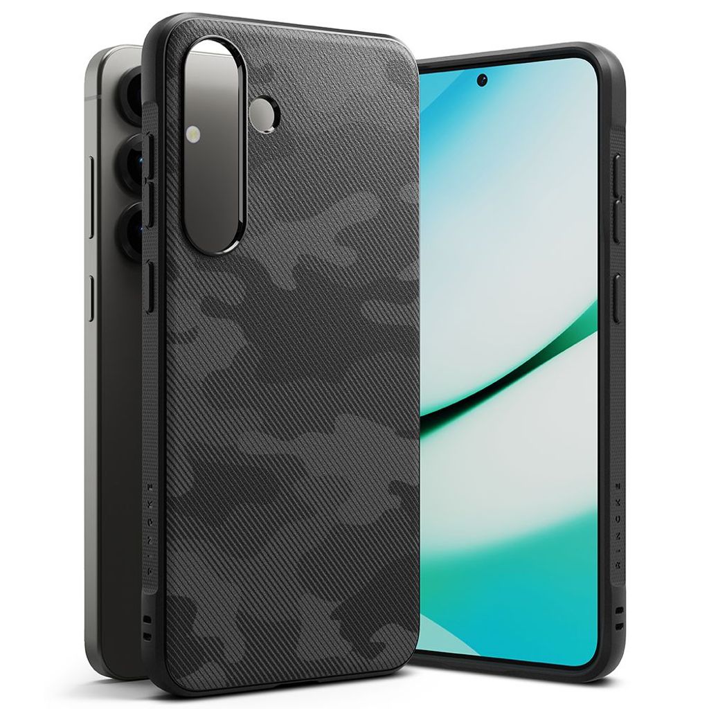 Ringke Onyx Cover til Samsung Galaxy S25 - Sort camouflage