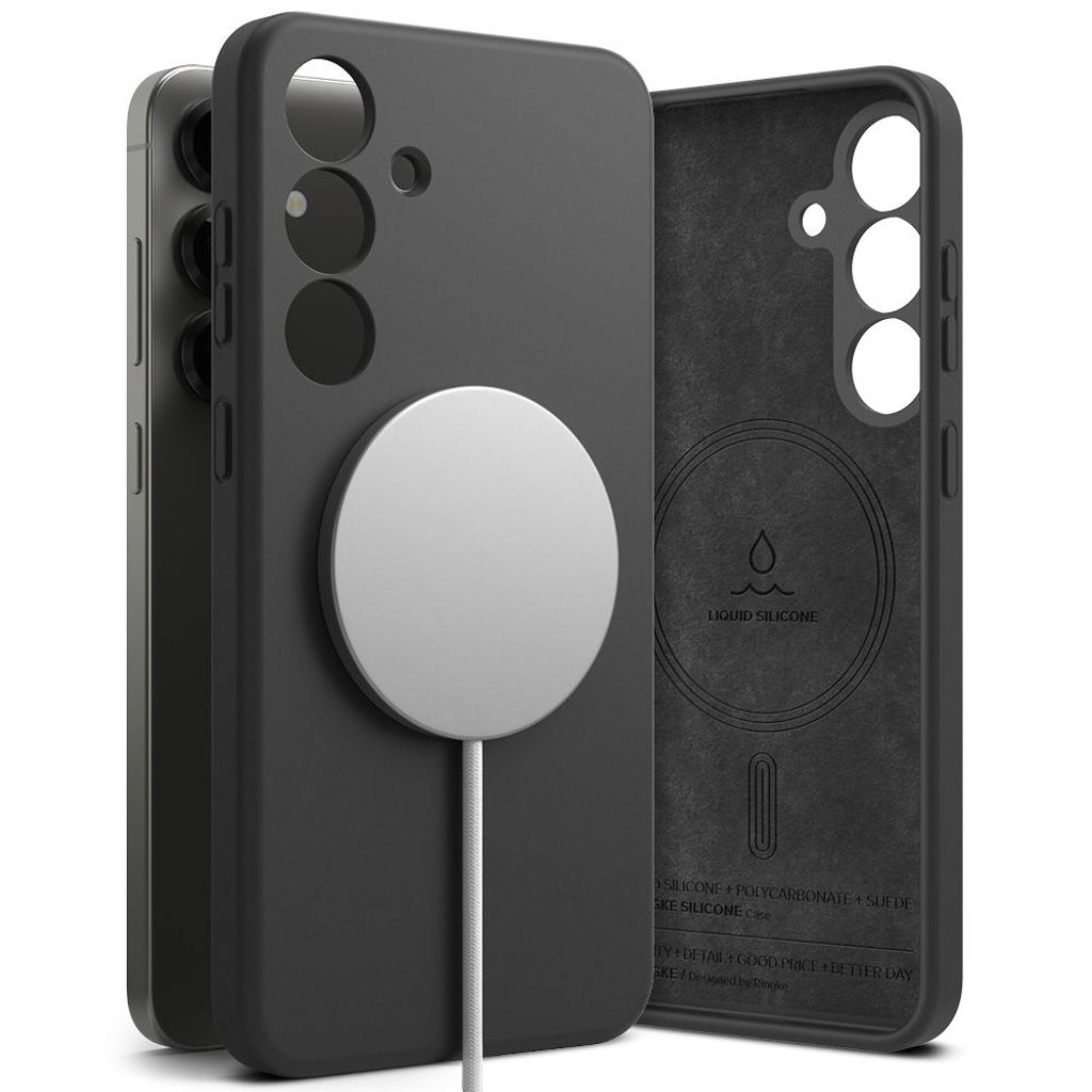 Ringke Silicone MagSafe Case Samsung Galaxy S25 - Black