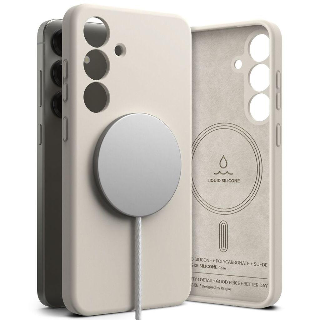 Ringke Silicone MagSafe Case Samsung Galaxy S25 - Beige