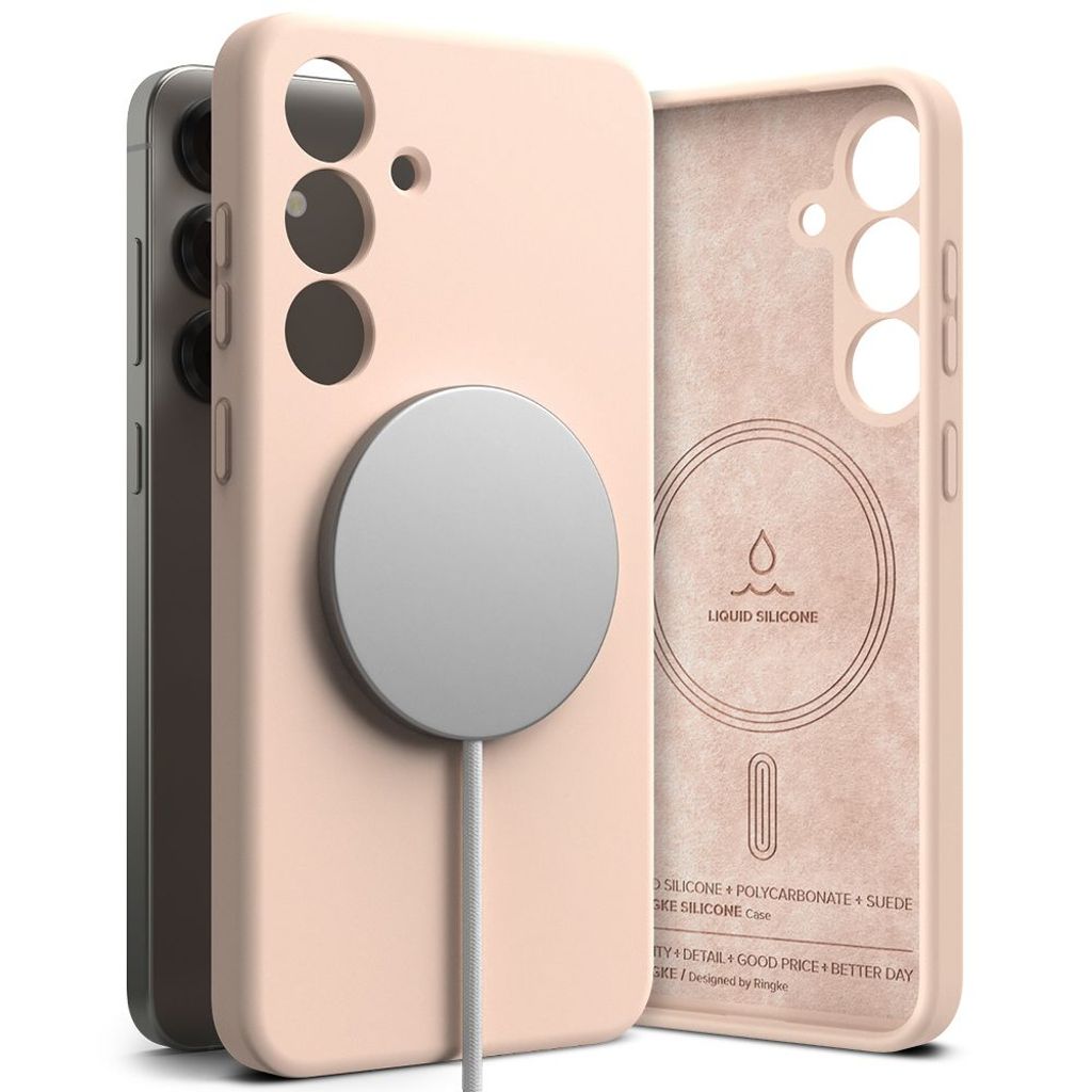 Ringke Silicone MagSafe Case Samsung Galaxy S25 - Pink