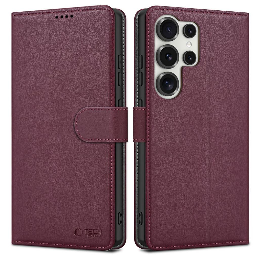 Tech-Protect Wallet Etui til Samsung Galaxy S25 Ultra - Burgundy