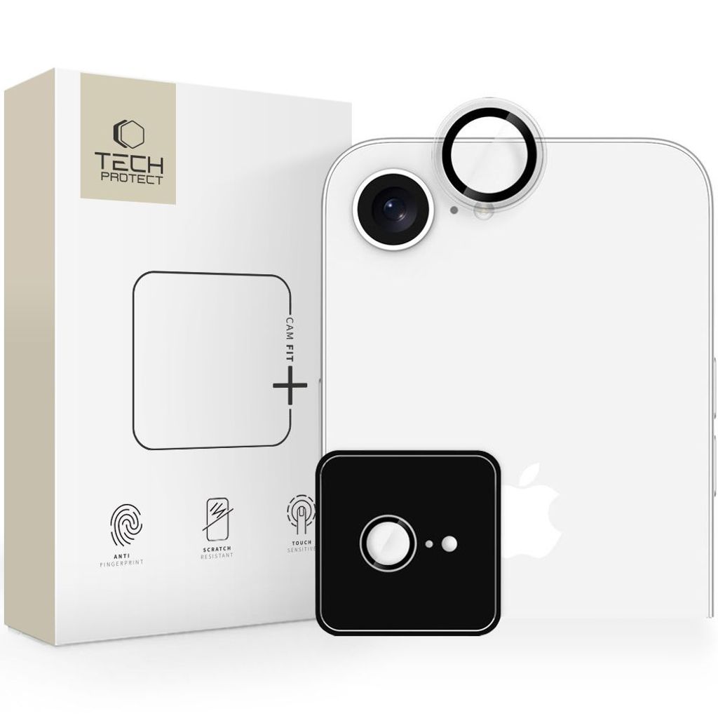 Tech-Protect Camring Fit+ Lens Protector for iPhone 16e - Transparent