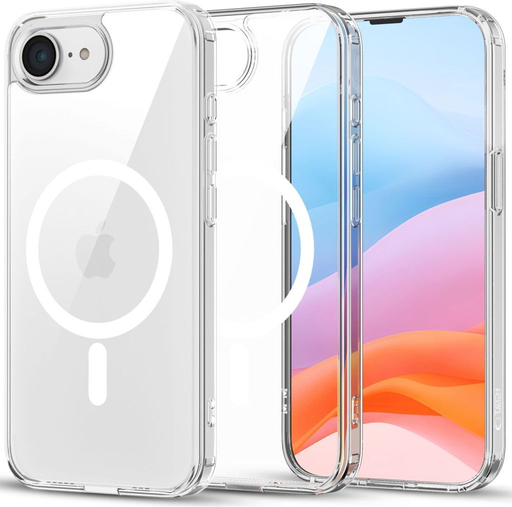 Tech-Protect FlexAir Hybrid MagSafe Deksel til iPhone 16e - Gjennomsiktig