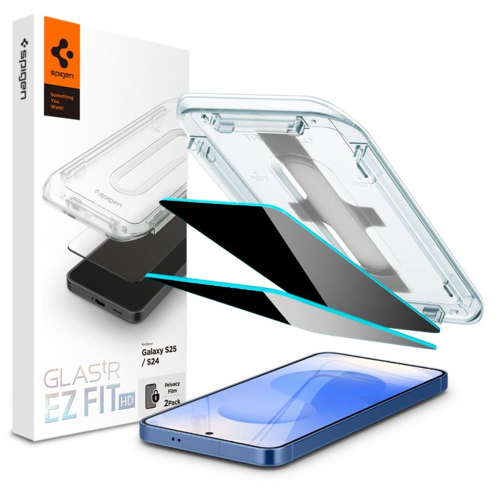 Spigen Glas.tR EZ Fit Privacy 2pcs Screen Protector Samsung Galaxy S24/S25