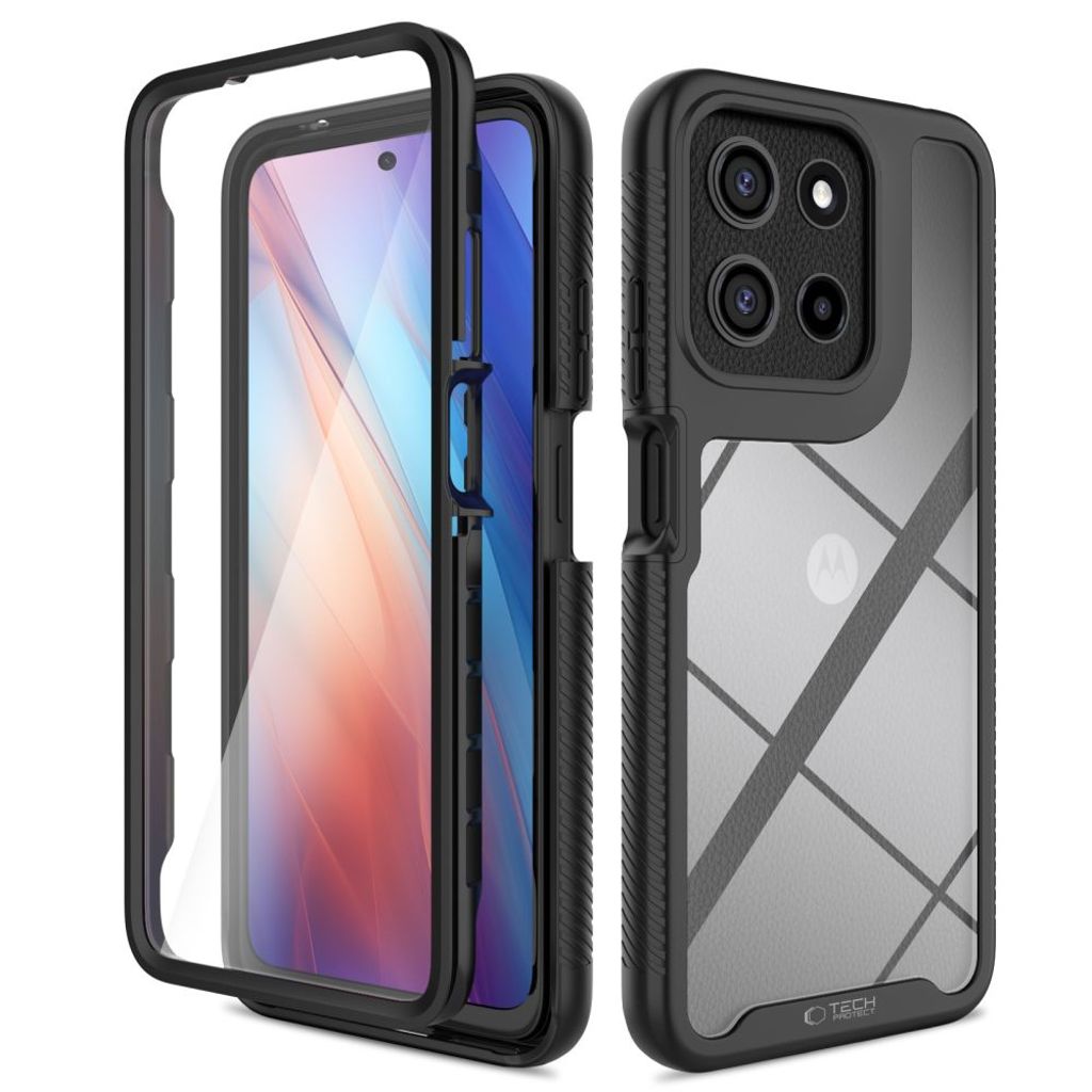 Tech-Protect Defense Skal till Motorola Moto G15 / G15 Power / G05 / E15 - Svart
