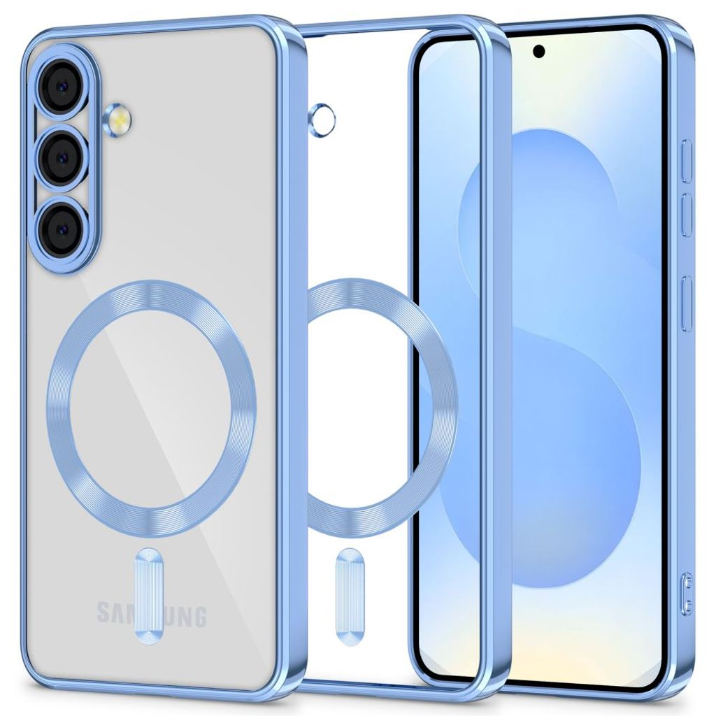 Tech-Protect MagFlex MagSafe Skal till Samsung Galaxy S25 - Transparent Blå