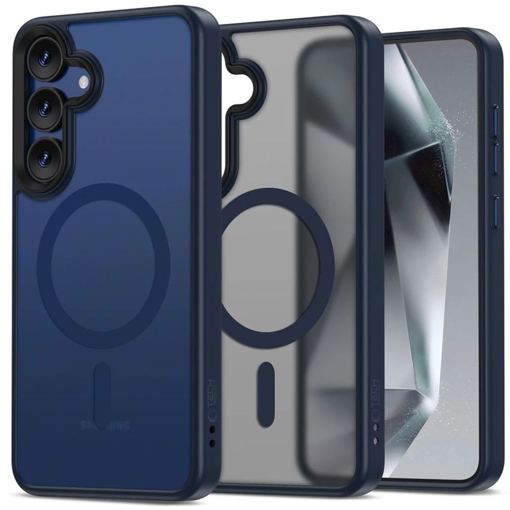 Tech-Protect MagMat MagSafe Skal till Samsung Galaxy S25 - Transparent Blå