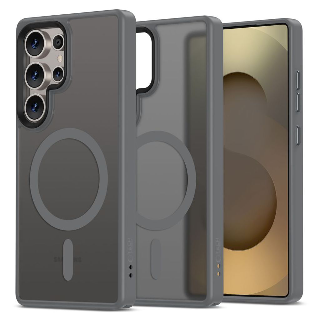 Tech-Protect MagMat MagSafe Deksel til Samsung Galaxy S25 Ultra - Gjennomsiktig grå