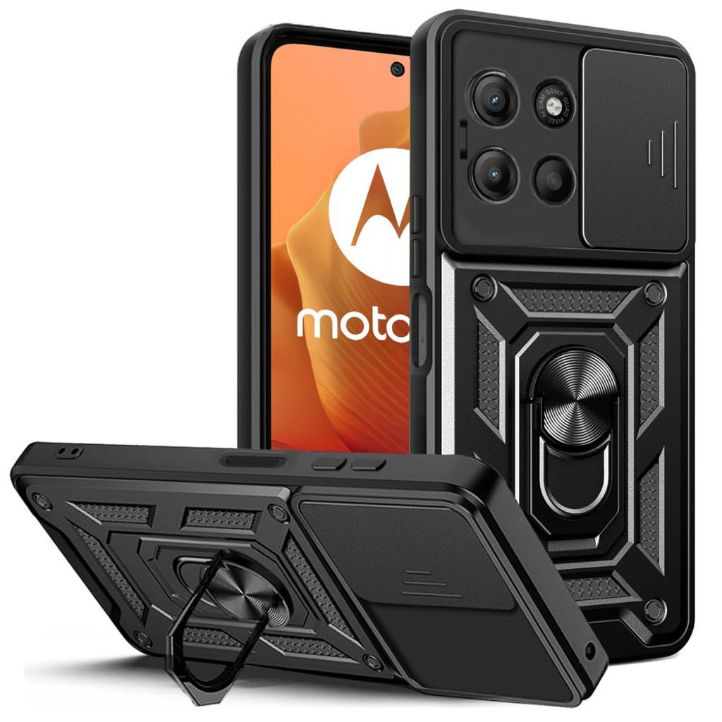 Tech-Protect CamShield Pro Cover til Motorola Moto G15 - Sort