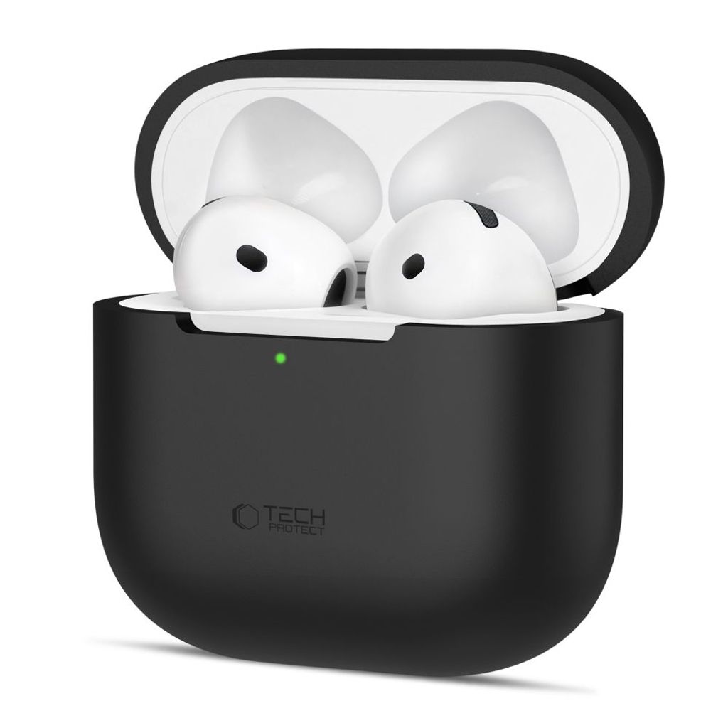 Tech-Protect Silikon Deksel til AirPods 4 - Svart