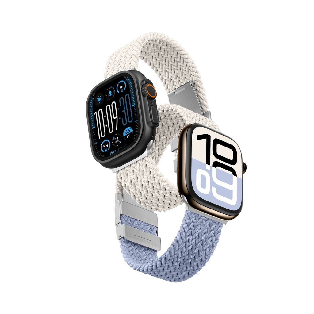 AmazingThing Blend Kockarmband till Apple Watch 42mm 2-pack - Space Blue
