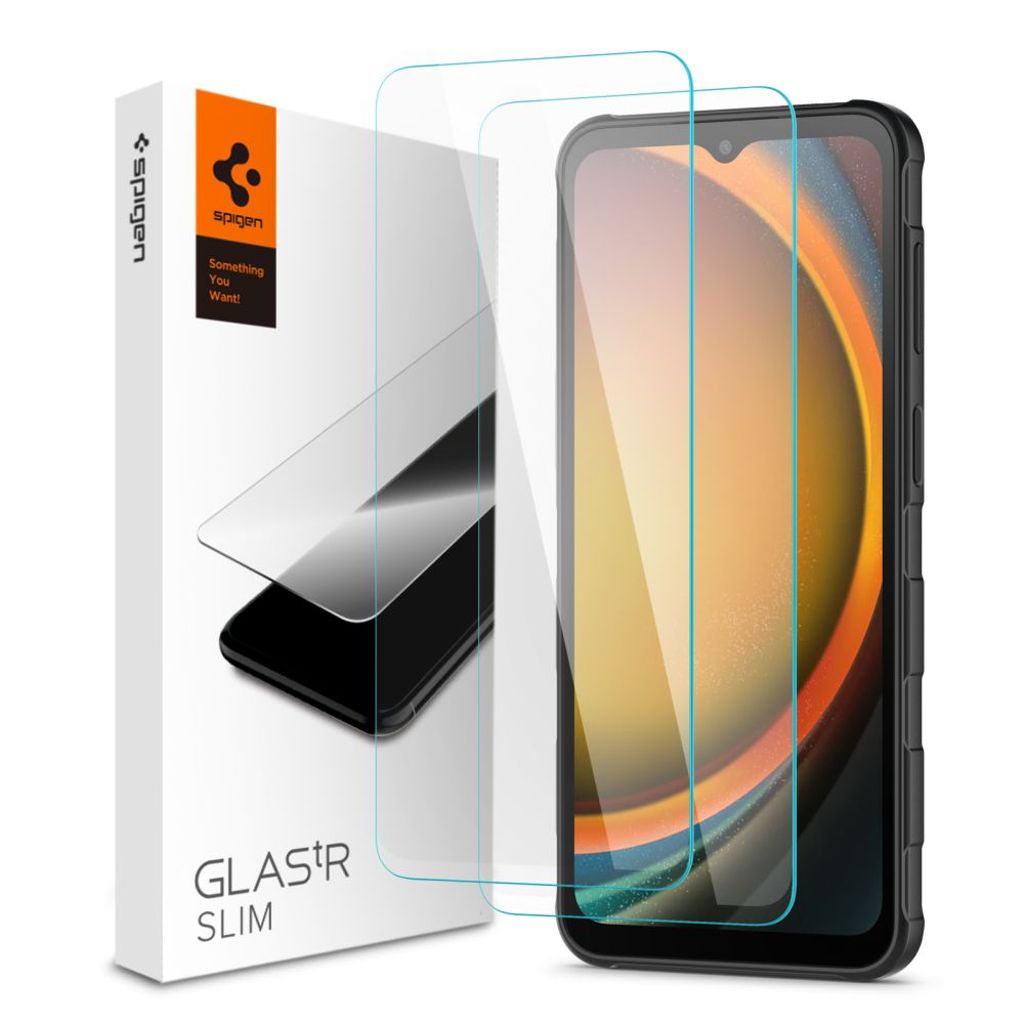 Spigen Glas.tR Slim 2-pack Skærmbeskyttelse til Samsung Galaxy Xcover 7/7 Pro