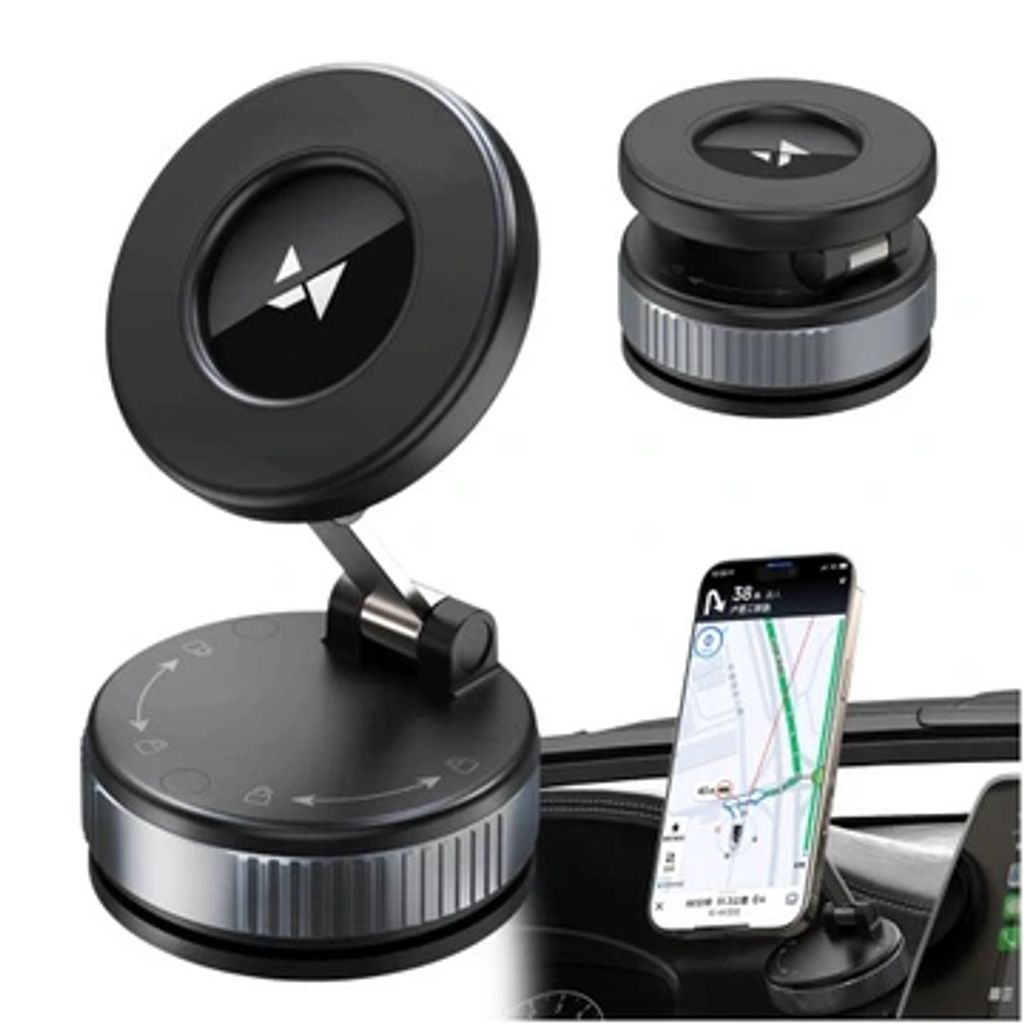 Wozinsky Magnetisk Biltelefonholder - Dashbord - Svart