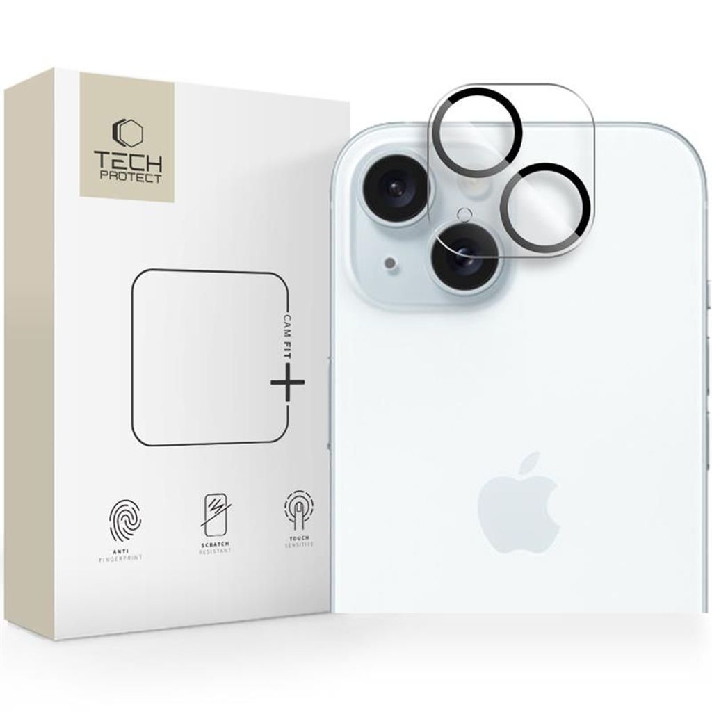 Tech-Protect Cam Fit+ Linsebeskyttelse til iPhone 14/14 Plus/15/15 Plus