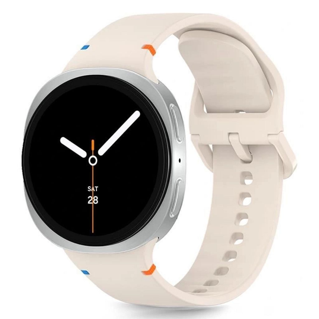 Tech-Protect Silikon Klockarmband Samsung Galaxy Watch 8/8 Classic - Beige