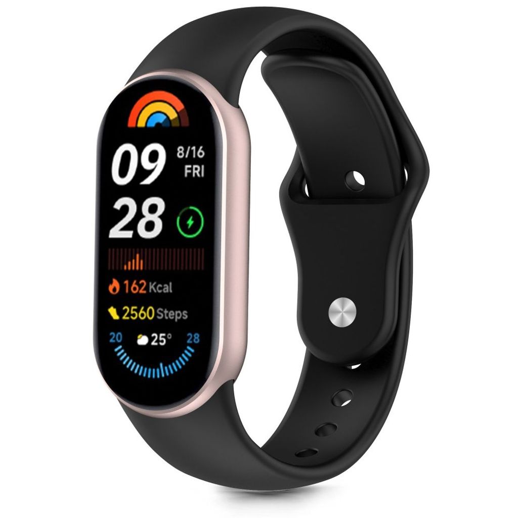 Tech-Protect IconBand Pure Kockarmband till Xiaomi Smart Band 8/9/10/NFC - Svart