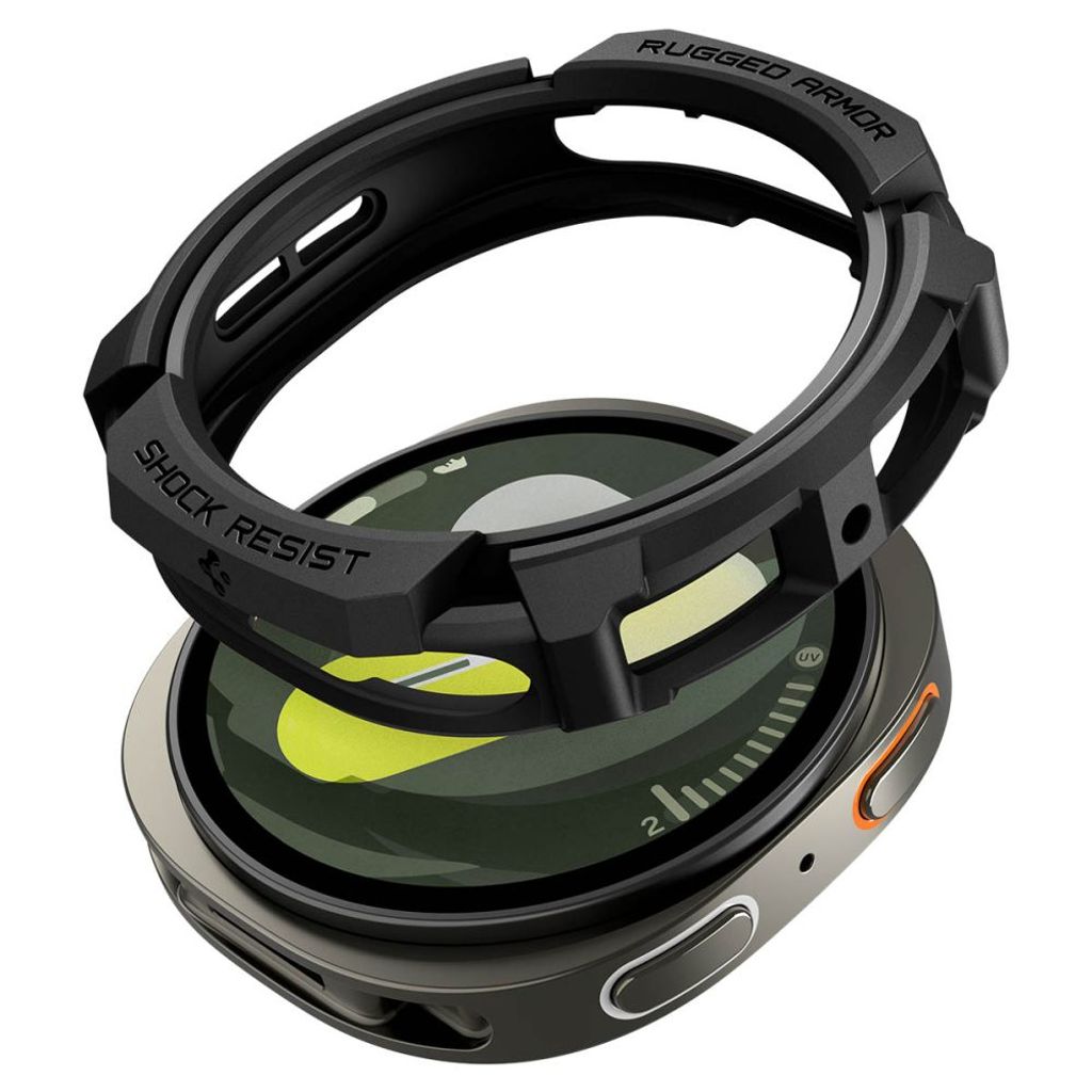Spigen Rugged Armor Deksel til Samsung Galaxy Watch 8 40mm - Svart
