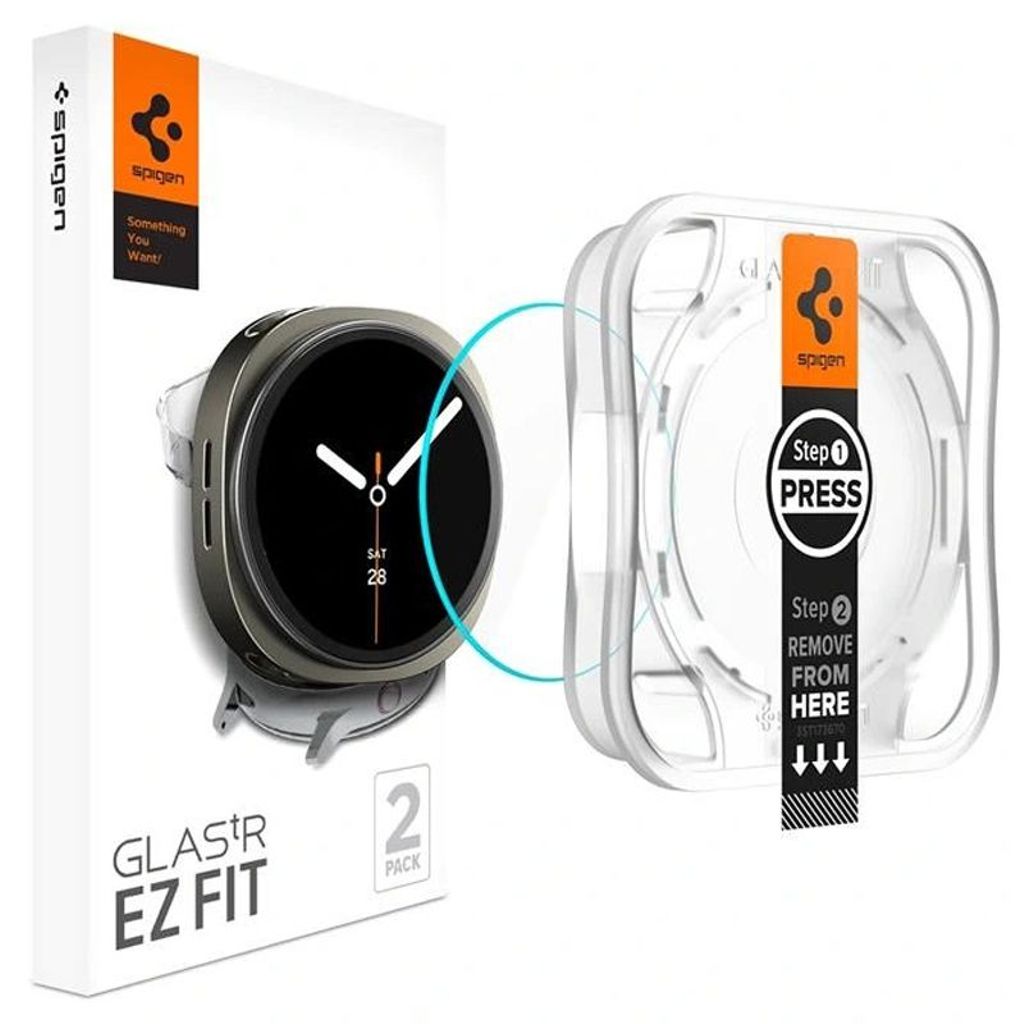 Spigen Glas.tR EZ Fit Näytönsuoja Samsung Galaxy Watch 8 44mm - Läpinäkyvä