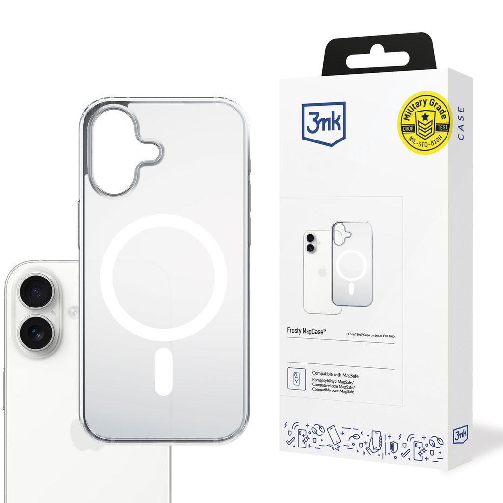 3mk Frosty MagSafe Cover till iPhone 17 - Hvid