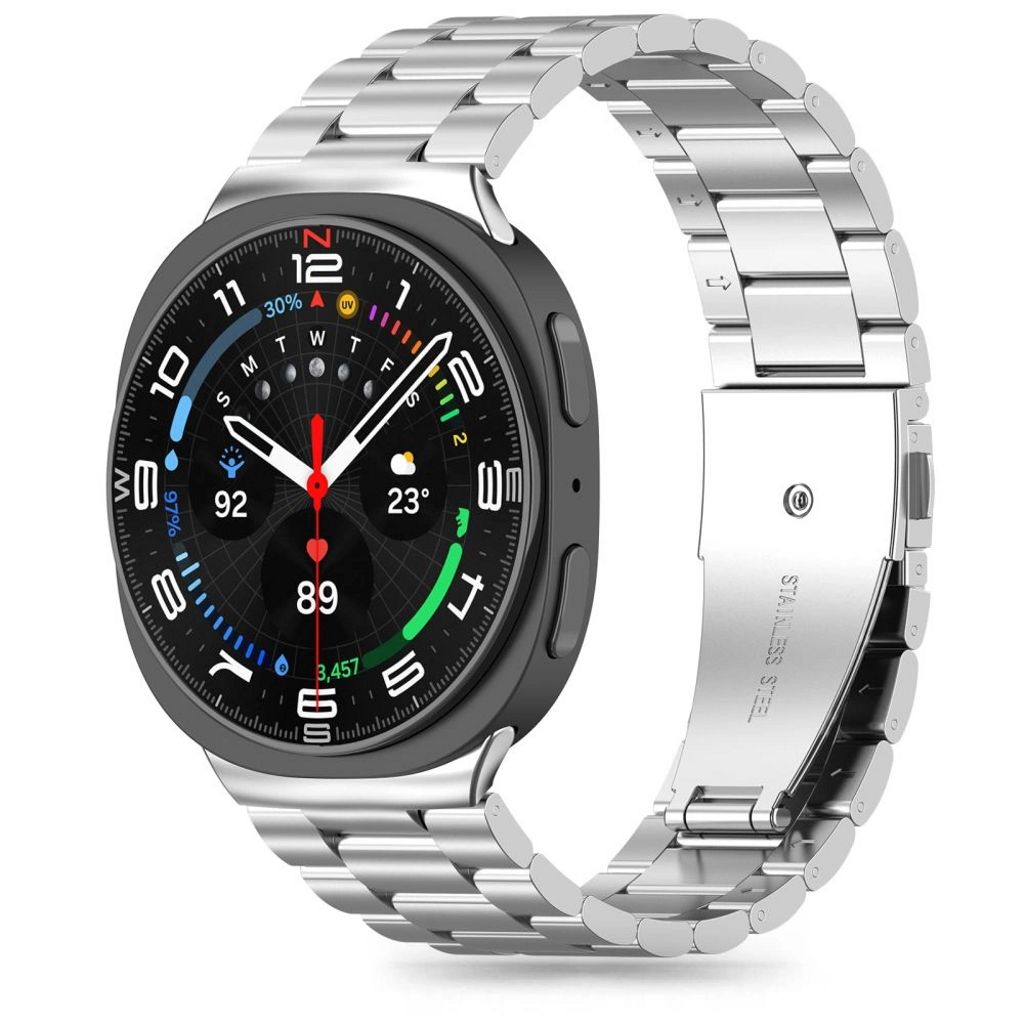 Tech-Protect Rostfritt stål Armband Samsung Galaxy Watch 8/8 Classic - Silver