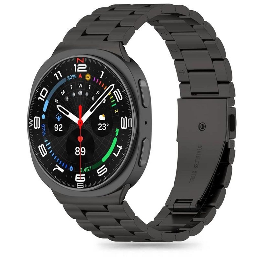 Tech-Protect Rostfritt stål Armband Samsung Galaxy Watch 8/8 Classic - Svart