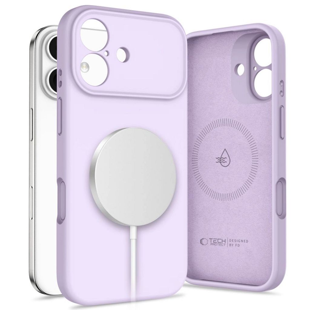 Tech-Protect Silicone MagSafe Case  for iPhone 17 - Purple