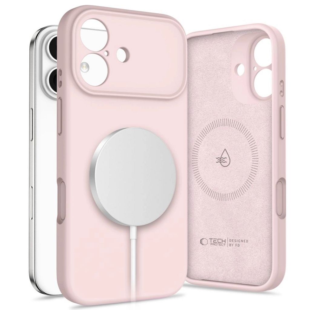 Tech-Protect Silicone MagSafe Case  for iPhone 17 - Pink