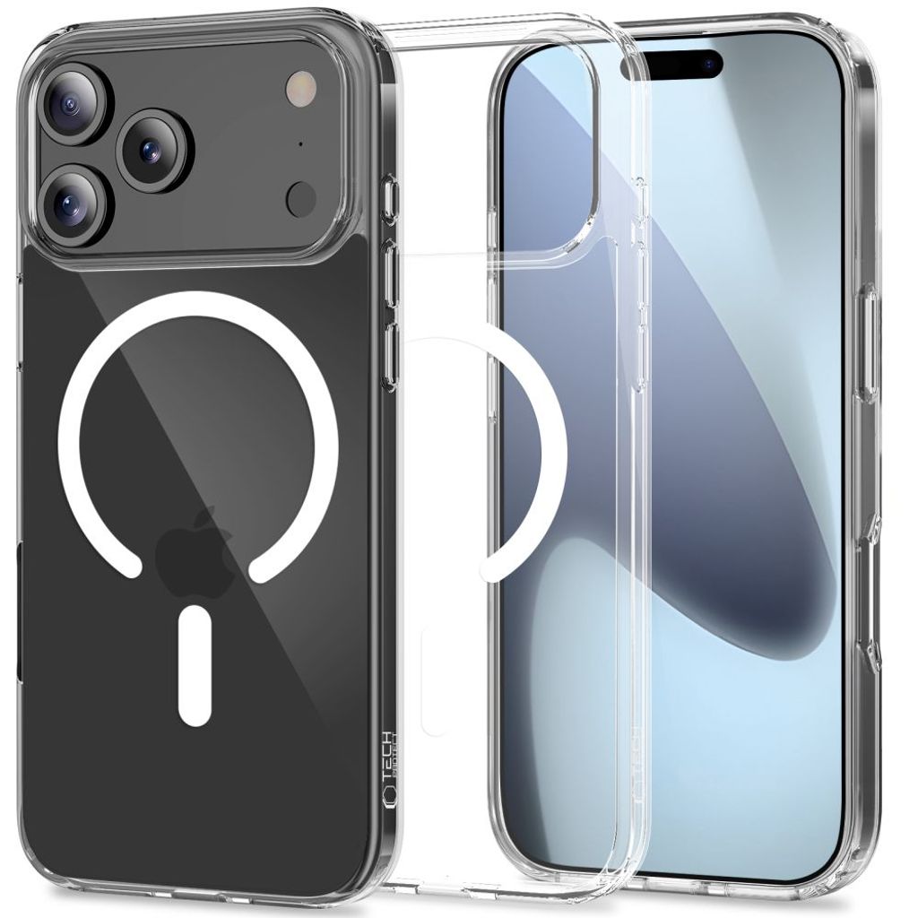 Tech-Protect FlexAir Hybrid MagSafe Deksel till iPhone 17 Pro Max - Gjennomsiktig