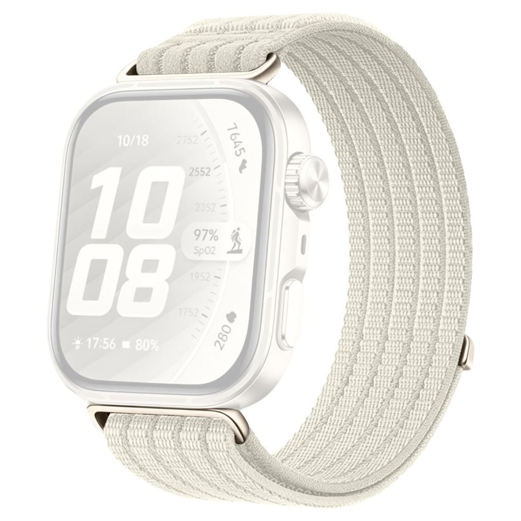 Huawei Watch Fit 5/5 Pro/4/4 Pro/3 Urrem i nylon - Hvid