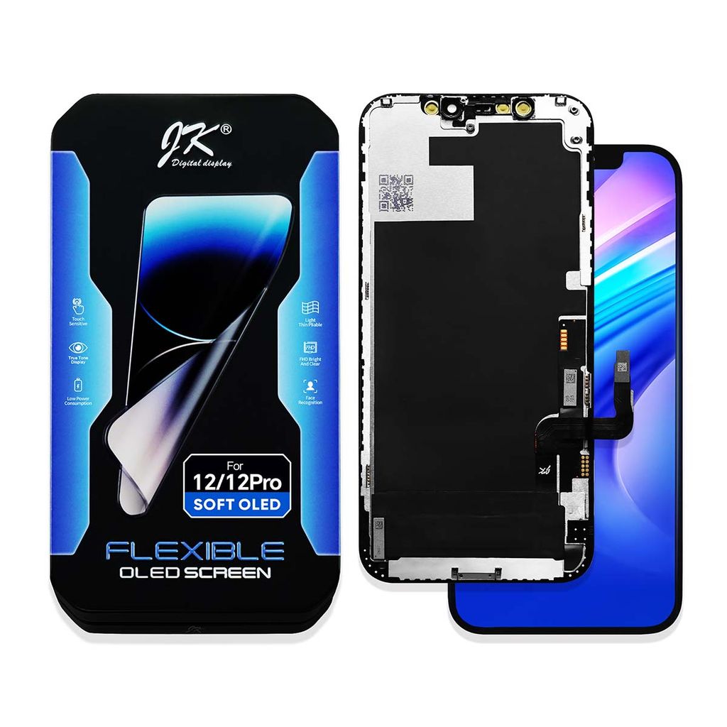 iPhone 12 /12 Pro Soft OLED Skærm – JK Premium