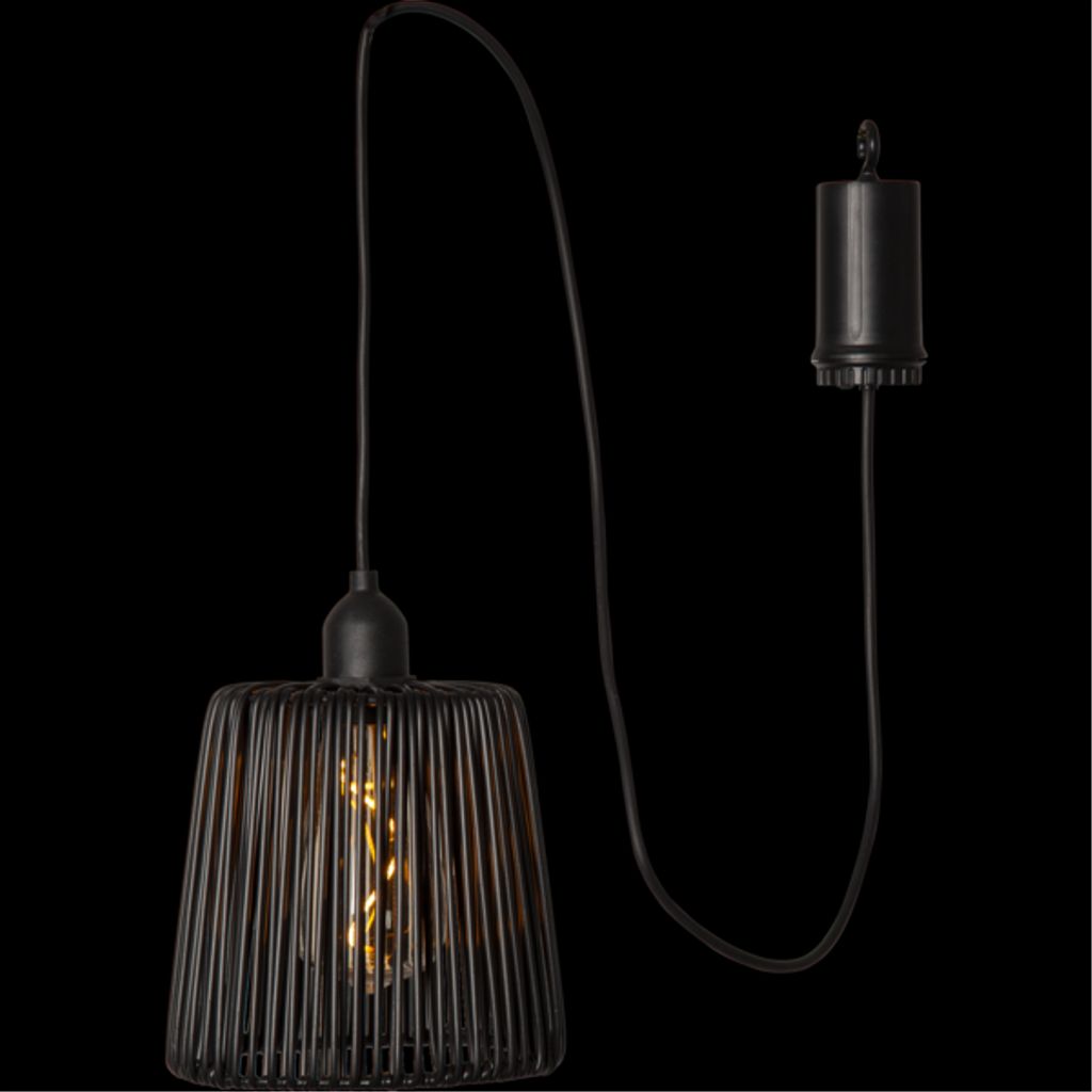 Star Trading LED-lampa utomhusdekoration Twine – svart