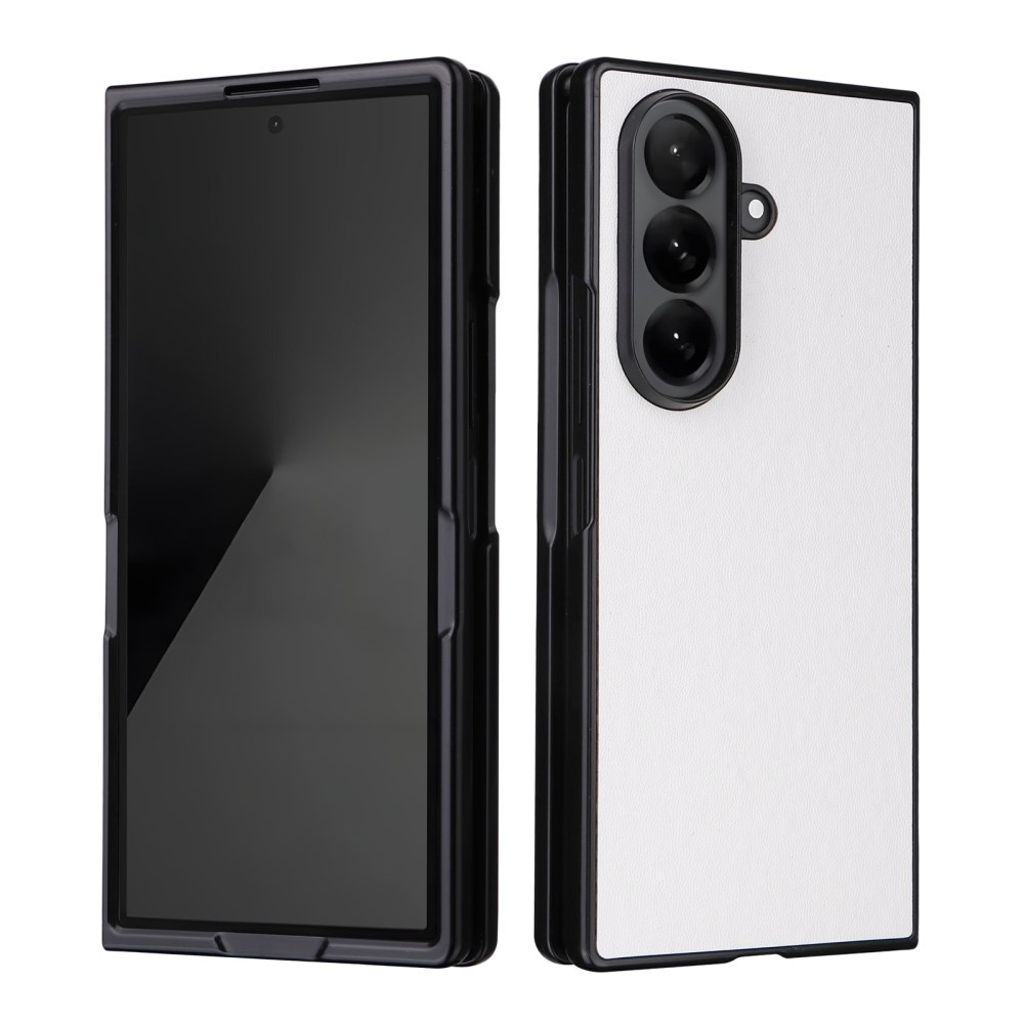 Samsung Galaxy Z Fold7 5G Skal i PU-läder - Vit