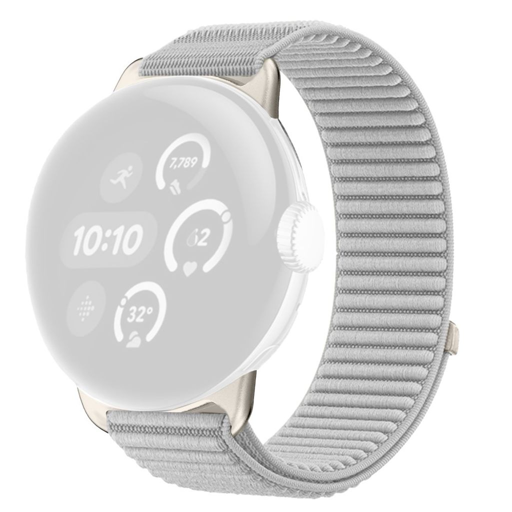 Google Pixel Watch 4 45 mm jne. Kellonranneke Nylon - harmaa