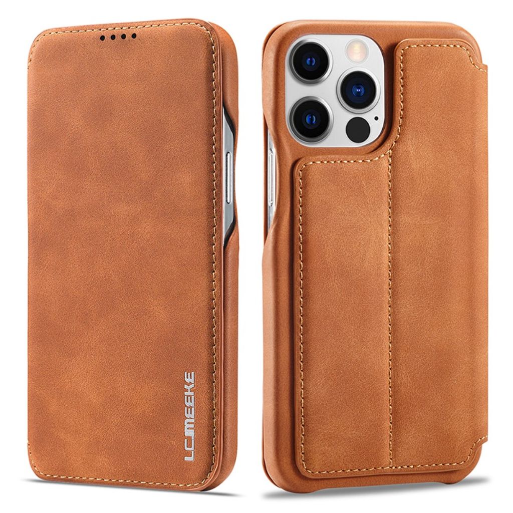 LC.IMEEKE iPhone 15 Pro Max Fodral med Stativ - Brun