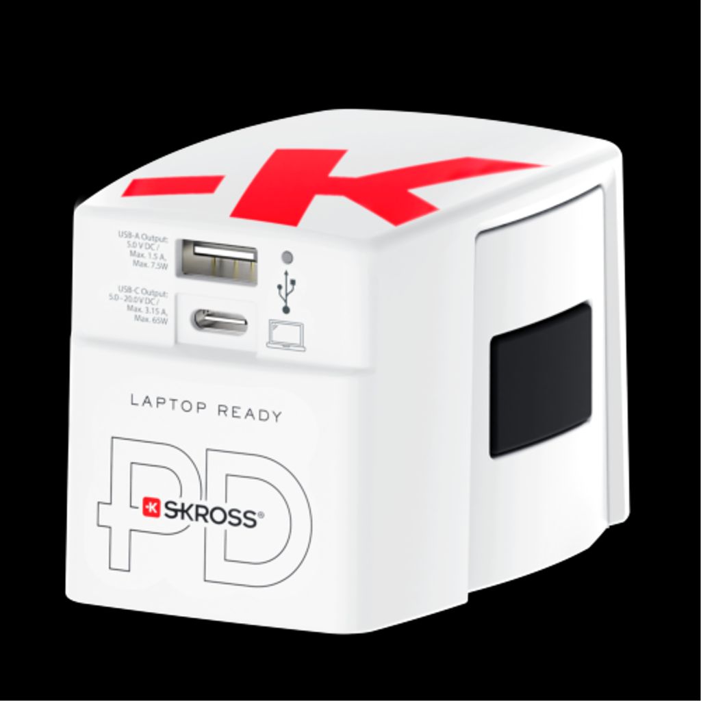 Skross Univeral USB-lader 65W PD, med USB-C til USB-C-kabel