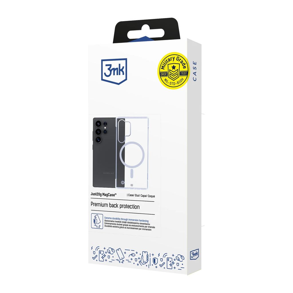 3mk Just20g MagSafe Cover til Samsung Galaxy S26 Pro - Gennemsigtig
