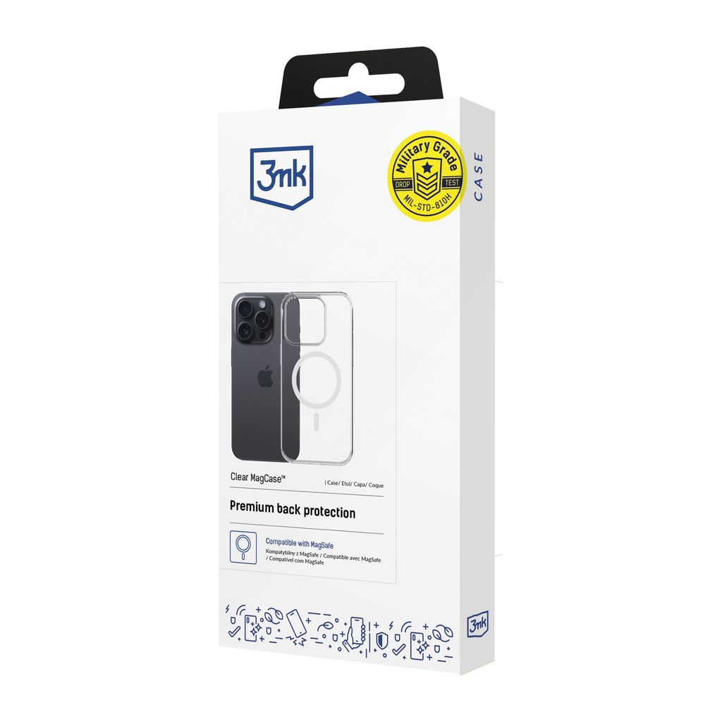 3mk Clear MagSafe Skal till Samsung Galaxy S26 Plus - Transparent
