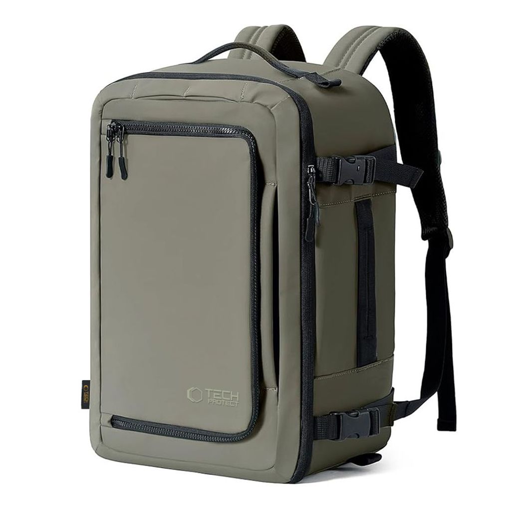 Tech-Protect Defender S50 -läppärireppu, 20L – Oliivinvihreä