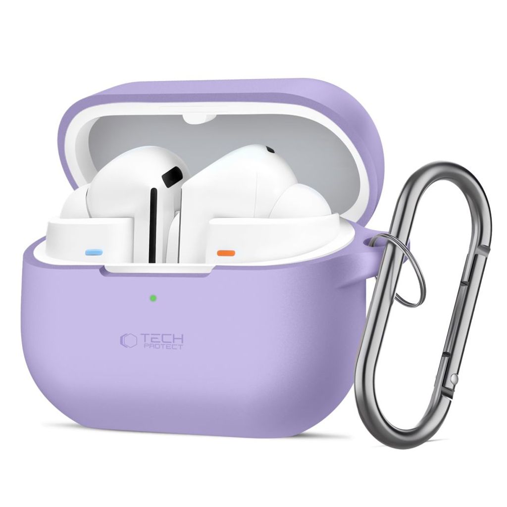 Tech-Protect Silicone Hook Deksel for Samsung Galaxy Buds 3 / 3 FE / 3 Pro - Lilla